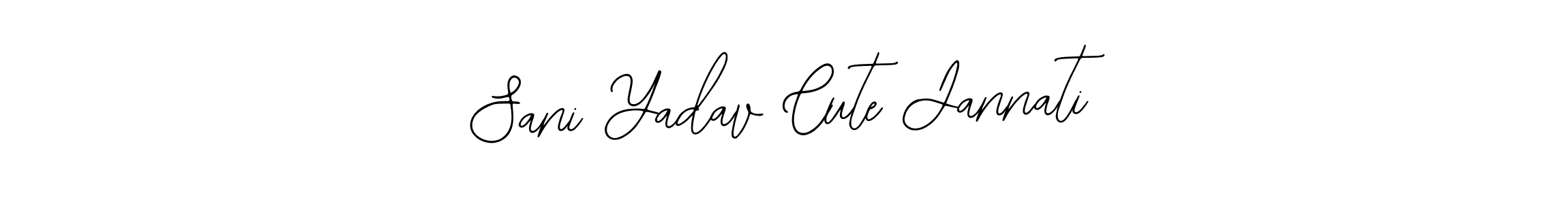 Create a beautiful signature design for name Sani Yadav Cute Jannati. With this signature (Bearetta-2O07w) fonts, you can make a handwritten signature for free. Sani Yadav Cute Jannati signature style 12 images and pictures png