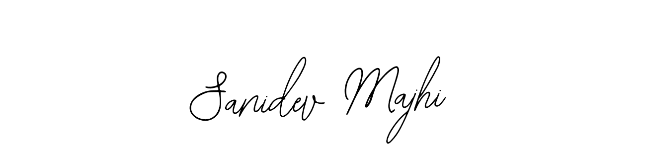 The best way (Bearetta-2O07w) to make a short signature is to pick only two or three words in your name. The name Sanidev Majhi include a total of six letters. For converting this name. Sanidev Majhi signature style 12 images and pictures png