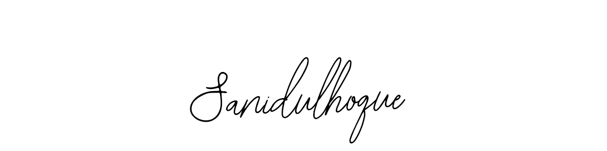 Make a beautiful signature design for name Sanidulhoque. Use this online signature maker to create a handwritten signature for free. Sanidulhoque signature style 12 images and pictures png