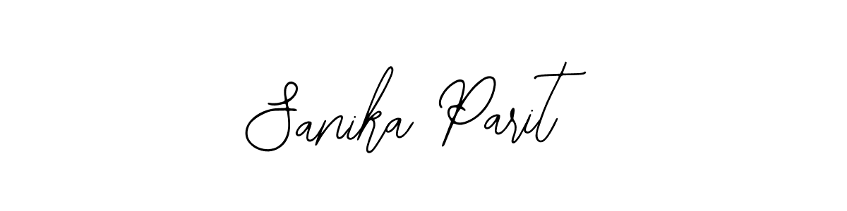 The best way (Bearetta-2O07w) to make a short signature is to pick only two or three words in your name. The name Sanika Parit include a total of six letters. For converting this name. Sanika Parit signature style 12 images and pictures png
