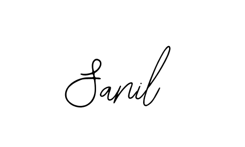 You should practise on your own different ways (Bearetta-2O07w) to write your name (Sanil) in signature. don't let someone else do it for you. Sanil signature style 12 images and pictures png