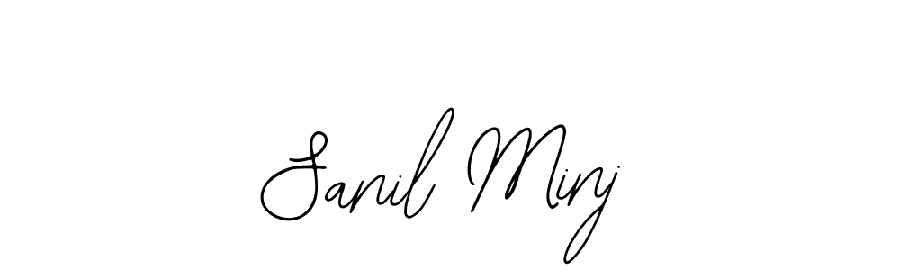 Similarly Bearetta-2O07w is the best handwritten signature design. Signature creator online .You can use it as an online autograph creator for name Sanil Minj. Sanil Minj signature style 12 images and pictures png