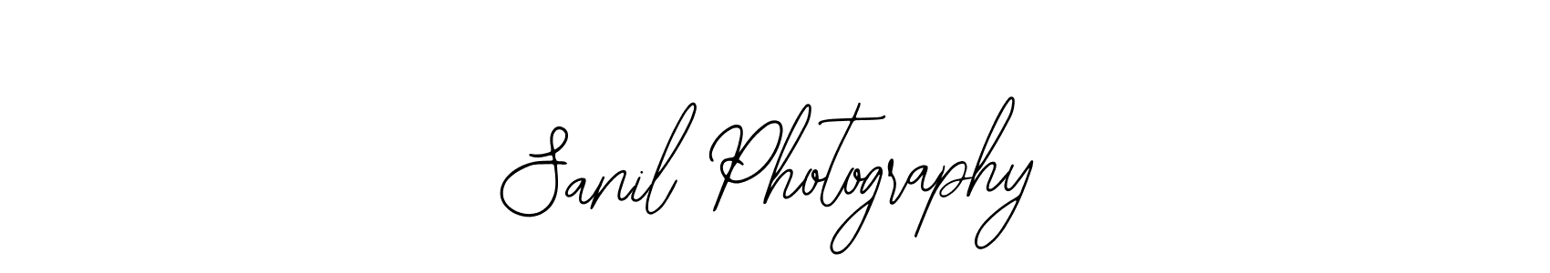 How to make Sanil Photography name signature. Use Bearetta-2O07w style for creating short signs online. This is the latest handwritten sign. Sanil Photography signature style 12 images and pictures png