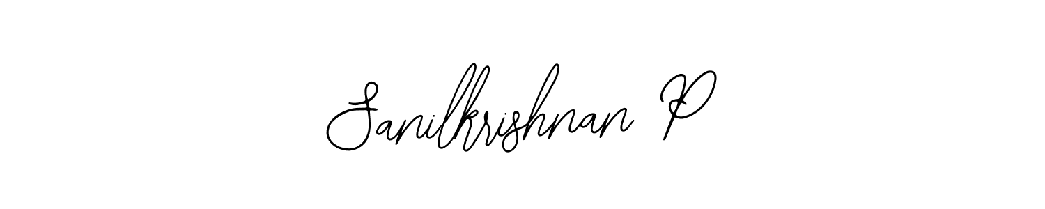 if you are searching for the best signature style for your name Sanilkrishnan P. so please give up your signature search. here we have designed multiple signature styles  using Bearetta-2O07w. Sanilkrishnan P signature style 12 images and pictures png