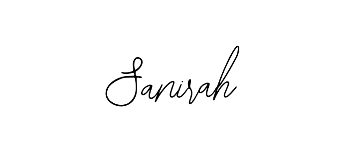 if you are searching for the best signature style for your name Sanirah. so please give up your signature search. here we have designed multiple signature styles  using Bearetta-2O07w. Sanirah signature style 12 images and pictures png