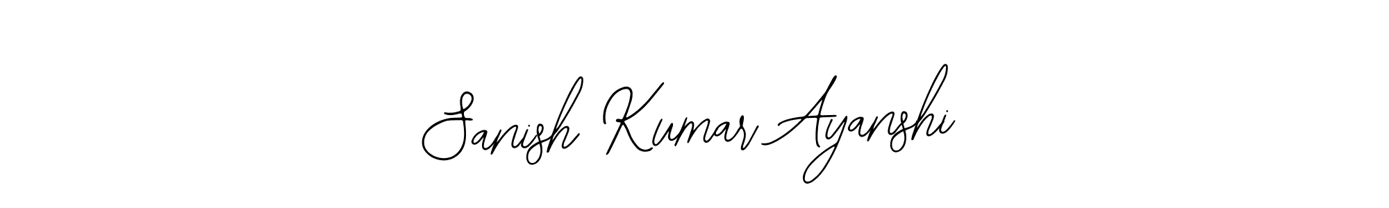 Design your own signature with our free online signature maker. With this signature software, you can create a handwritten (Bearetta-2O07w) signature for name Sanish Kumar Ayanshi. Sanish Kumar Ayanshi signature style 12 images and pictures png