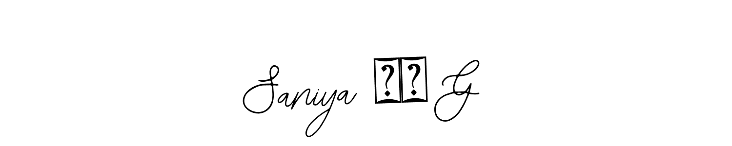 Use a signature maker to create a handwritten signature online. With this signature software, you can design (Bearetta-2O07w) your own signature for name Saniya ❤️ G. Saniya ❤️ G signature style 12 images and pictures png