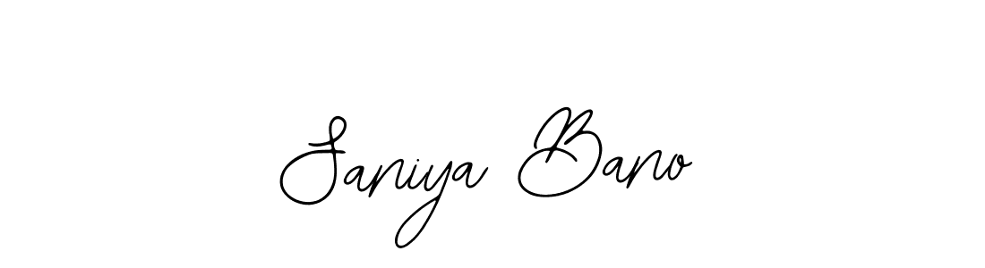 Design your own signature with our free online signature maker. With this signature software, you can create a handwritten (Bearetta-2O07w) signature for name Saniya Bano. Saniya Bano signature style 12 images and pictures png