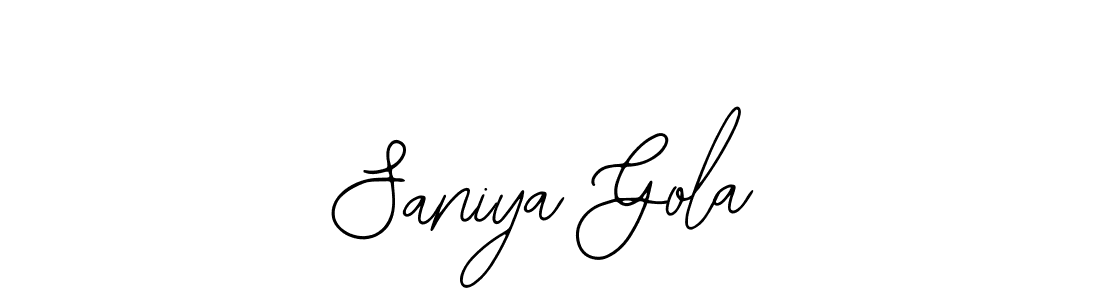 You can use this online signature creator to create a handwritten signature for the name Saniya Gola. This is the best online autograph maker. Saniya Gola signature style 12 images and pictures png