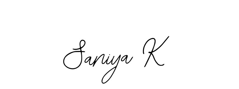 It looks lik you need a new signature style for name Saniya K. Design unique handwritten (Bearetta-2O07w) signature with our free signature maker in just a few clicks. Saniya K signature style 12 images and pictures png