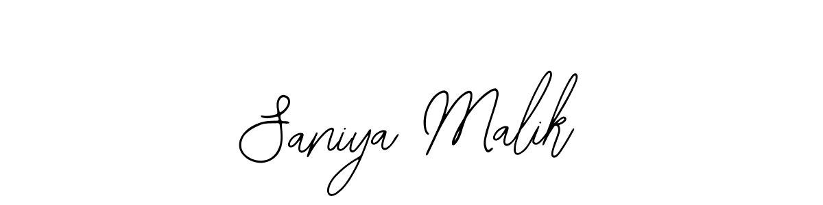 The best way (Bearetta-2O07w) to make a short signature is to pick only two or three words in your name. The name Saniya Malik include a total of six letters. For converting this name. Saniya Malik signature style 12 images and pictures png