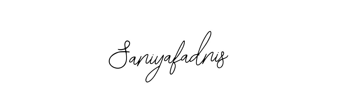 Use a signature maker to create a handwritten signature online. With this signature software, you can design (Bearetta-2O07w) your own signature for name Saniyafadnis. Saniyafadnis signature style 12 images and pictures png