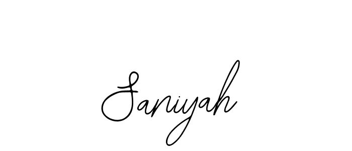 Design your own signature with our free online signature maker. With this signature software, you can create a handwritten (Bearetta-2O07w) signature for name Saniyah. Saniyah signature style 12 images and pictures png