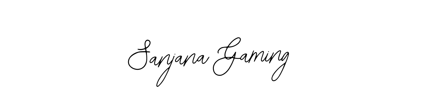 Also we have Sanjana Gaming name is the best signature style. Create professional handwritten signature collection using Bearetta-2O07w autograph style. Sanjana Gaming signature style 12 images and pictures png