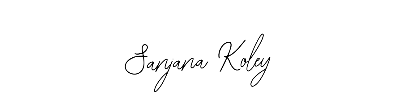 if you are searching for the best signature style for your name Sanjana Koley. so please give up your signature search. here we have designed multiple signature styles  using Bearetta-2O07w. Sanjana Koley signature style 12 images and pictures png