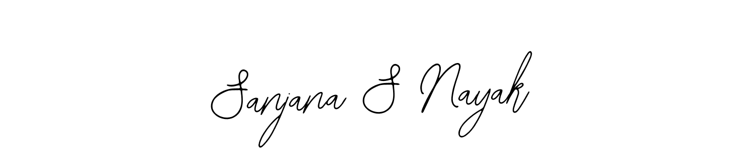 You should practise on your own different ways (Bearetta-2O07w) to write your name (Sanjana S Nayak) in signature. don't let someone else do it for you. Sanjana S Nayak signature style 12 images and pictures png