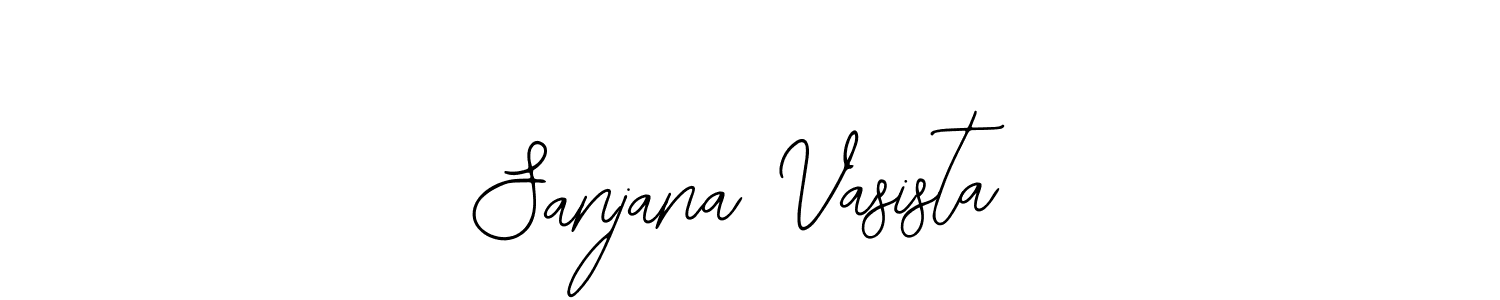 The best way (Bearetta-2O07w) to make a short signature is to pick only two or three words in your name. The name Sanjana Vasista include a total of six letters. For converting this name. Sanjana Vasista signature style 12 images and pictures png