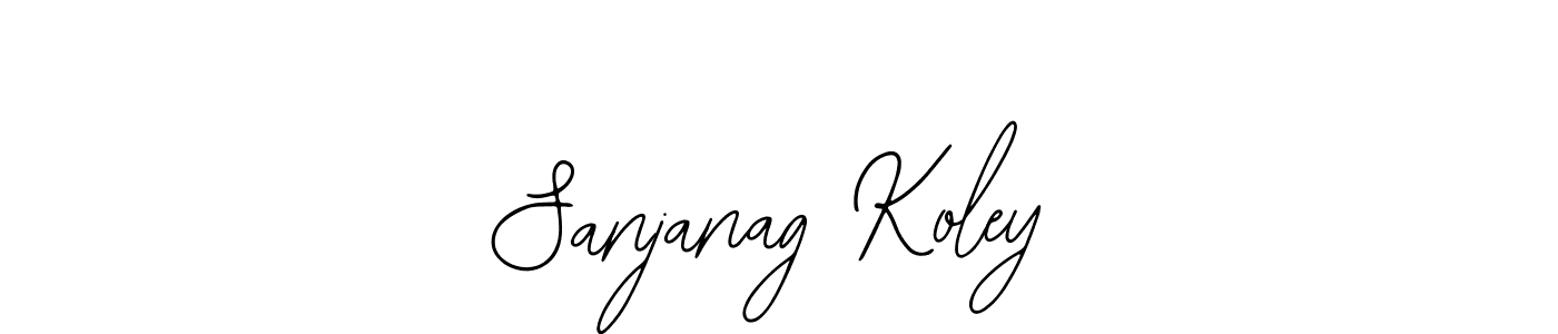 How to Draw Sanjanag Koley signature style? Bearetta-2O07w is a latest design signature styles for name Sanjanag Koley. Sanjanag Koley signature style 12 images and pictures png