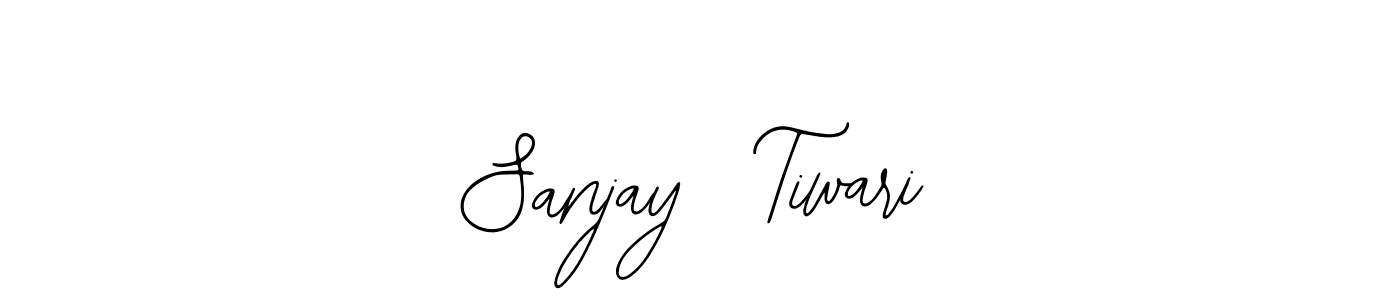 You should practise on your own different ways (Bearetta-2O07w) to write your name (Sanjay  Tiwari) in signature. don't let someone else do it for you. Sanjay  Tiwari signature style 12 images and pictures png