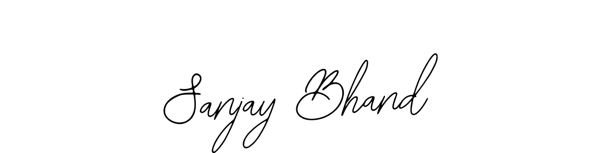 You can use this online signature creator to create a handwritten signature for the name Sanjay Bhand. This is the best online autograph maker. Sanjay Bhand signature style 12 images and pictures png