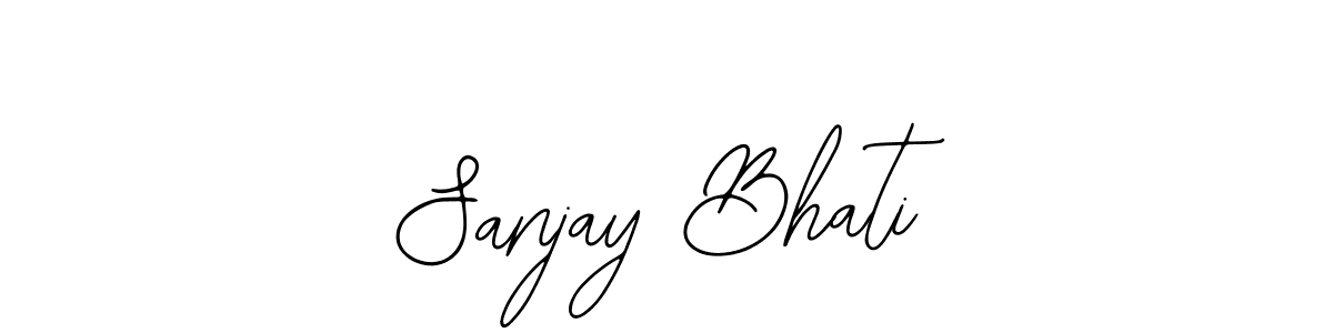 if you are searching for the best signature style for your name Sanjay Bhati. so please give up your signature search. here we have designed multiple signature styles  using Bearetta-2O07w. Sanjay Bhati signature style 12 images and pictures png