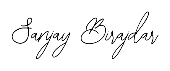 A sleek calligraphic signature for name Sanjay Birajdar utilizing Bearetta-2O07w styling. Great for adding personal signatures to photos and art. Sanjay Birajdar signature style 12 images and pictures png