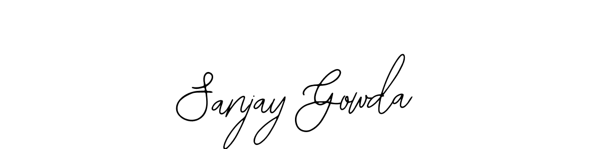 if you are searching for the best signature style for your name Sanjay Gowda. so please give up your signature search. here we have designed multiple signature styles  using Bearetta-2O07w. Sanjay Gowda signature style 12 images and pictures png