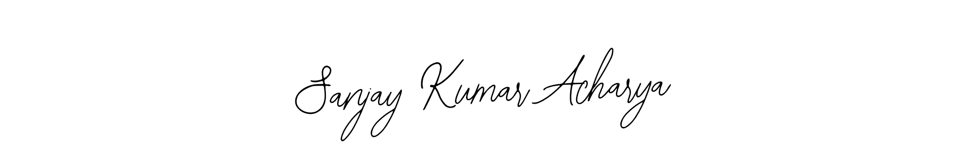 How to make Sanjay Kumar Acharya name signature. Use Bearetta-2O07w style for creating short signs online. This is the latest handwritten sign. Sanjay Kumar Acharya signature style 12 images and pictures png