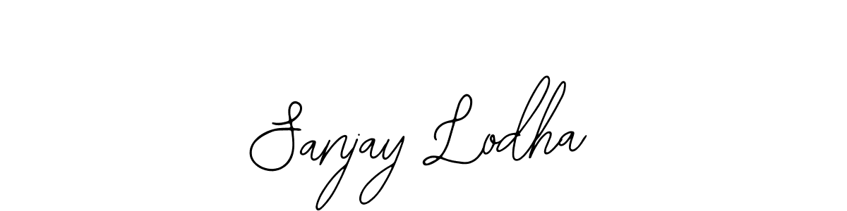 How to make Sanjay Lodha name signature. Use Bearetta-2O07w style for creating short signs online. This is the latest handwritten sign. Sanjay Lodha signature style 12 images and pictures png