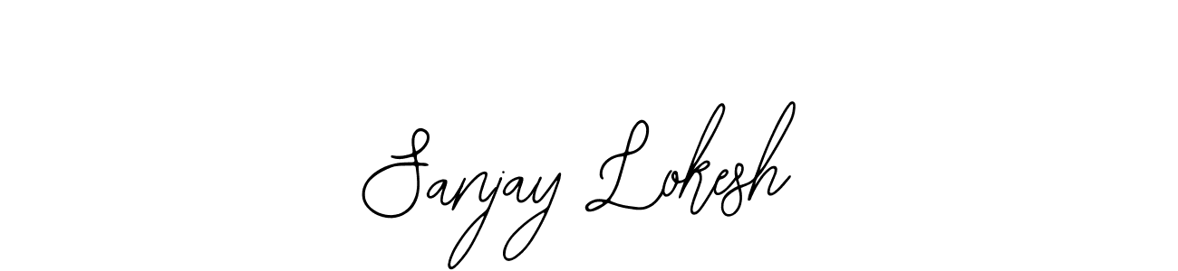 The best way (Bearetta-2O07w) to make a short signature is to pick only two or three words in your name. The name Sanjay Lokesh include a total of six letters. For converting this name. Sanjay Lokesh signature style 12 images and pictures png