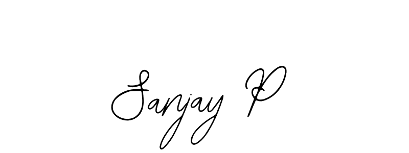 Use a signature maker to create a handwritten signature online. With this signature software, you can design (Bearetta-2O07w) your own signature for name Sanjay P. Sanjay P signature style 12 images and pictures png