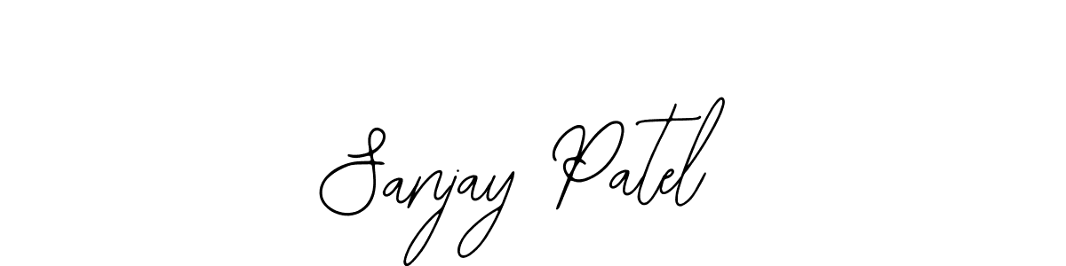 How to make Sanjay Patel name signature. Use Bearetta-2O07w style for creating short signs online. This is the latest handwritten sign. Sanjay Patel signature style 12 images and pictures png