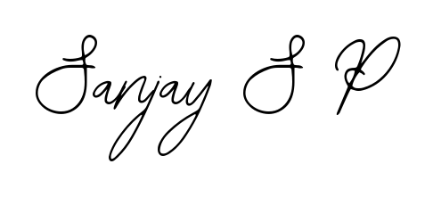 Style your name Sanjay S P with confidence using Bearetta-2O07w signature design. Simple, elegant, and ready for immediate document use. Sanjay S P signature style 12 images and pictures png