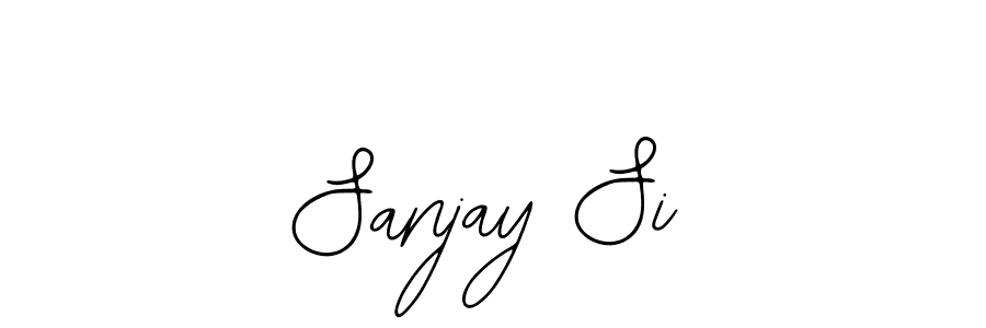 How to make Sanjay Si name signature. Use Bearetta-2O07w style for creating short signs online. This is the latest handwritten sign. Sanjay Si signature style 12 images and pictures png