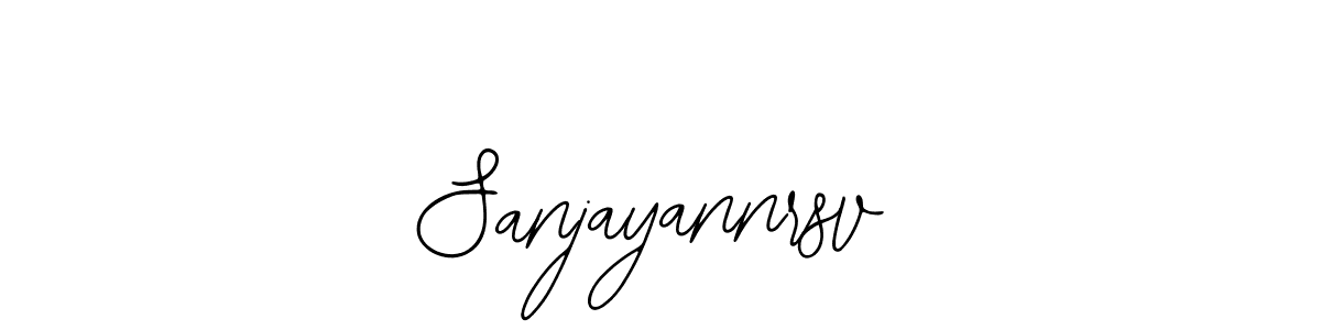 You should practise on your own different ways (Bearetta-2O07w) to write your name (Sanjayannrsv) in signature. don't let someone else do it for you. Sanjayannrsv signature style 12 images and pictures png