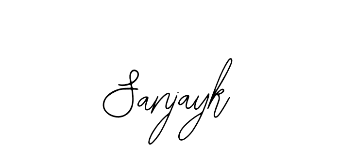 Use a signature maker to create a handwritten signature online. With this signature software, you can design (Bearetta-2O07w) your own signature for name Sanjayk. Sanjayk signature style 12 images and pictures png
