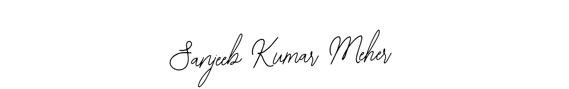 You should practise on your own different ways (Bearetta-2O07w) to write your name (Sanjeeb Kumar Meher) in signature. don't let someone else do it for you. Sanjeeb Kumar Meher signature style 12 images and pictures png