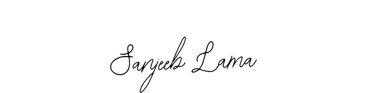 The best way (Bearetta-2O07w) to make a short signature is to pick only two or three words in your name. The name Sanjeeb Lama include a total of six letters. For converting this name. Sanjeeb Lama signature style 12 images and pictures png