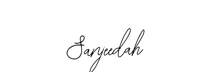 if you are searching for the best signature style for your name Sanjeedah. so please give up your signature search. here we have designed multiple signature styles  using Bearetta-2O07w. Sanjeedah signature style 12 images and pictures png