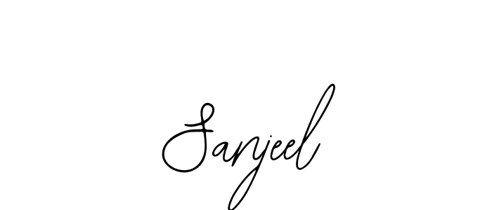 Also You can easily find your signature by using the search form. We will create Sanjeel name handwritten signature images for you free of cost using Bearetta-2O07w sign style. Sanjeel signature style 12 images and pictures png