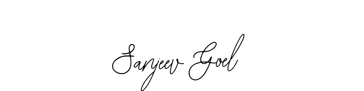 You should practise on your own different ways (Bearetta-2O07w) to write your name (Sanjeev Goel) in signature. don't let someone else do it for you. Sanjeev Goel signature style 12 images and pictures png