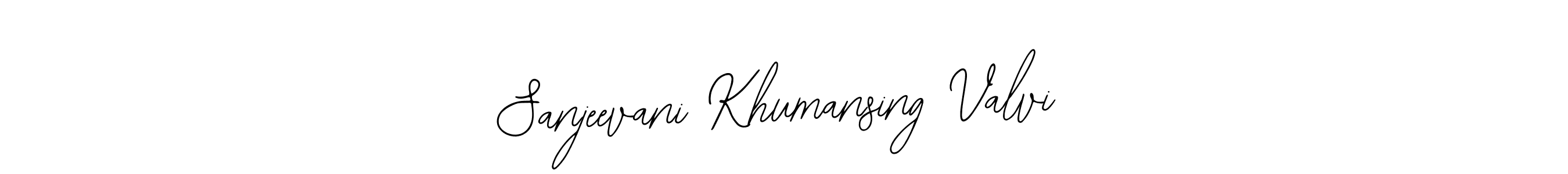 Use a signature maker to create a handwritten signature online. With this signature software, you can design (Bearetta-2O07w) your own signature for name Sanjeevani Khumansing Valvi. Sanjeevani Khumansing Valvi signature style 12 images and pictures png