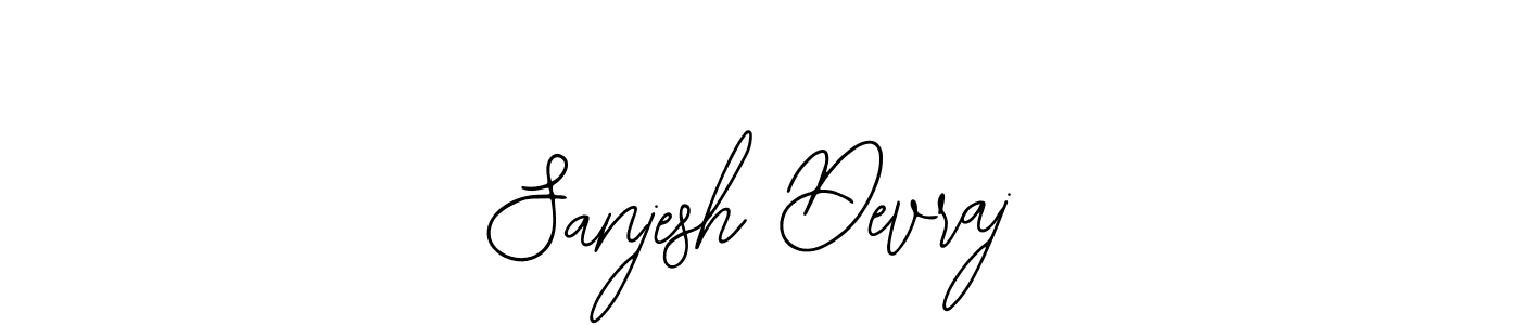 This is the best signature style for the Sanjesh Devraj name. Also you like these signature font (Bearetta-2O07w). Mix name signature. Sanjesh Devraj signature style 12 images and pictures png