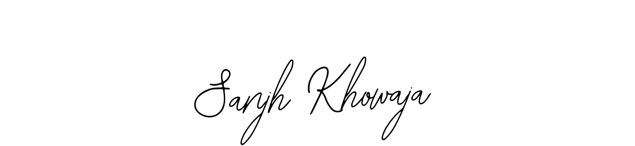 Make a short Sanjh Khowaja signature style. Manage your documents anywhere anytime using Bearetta-2O07w. Create and add eSignatures, submit forms, share and send files easily. Sanjh Khowaja signature style 12 images and pictures png