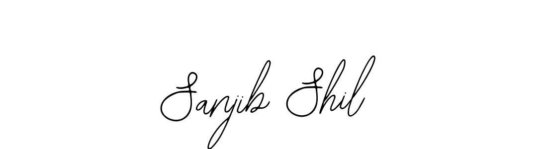 You should practise on your own different ways (Bearetta-2O07w) to write your name (Sanjib Shil) in signature. don't let someone else do it for you. Sanjib Shil signature style 12 images and pictures png