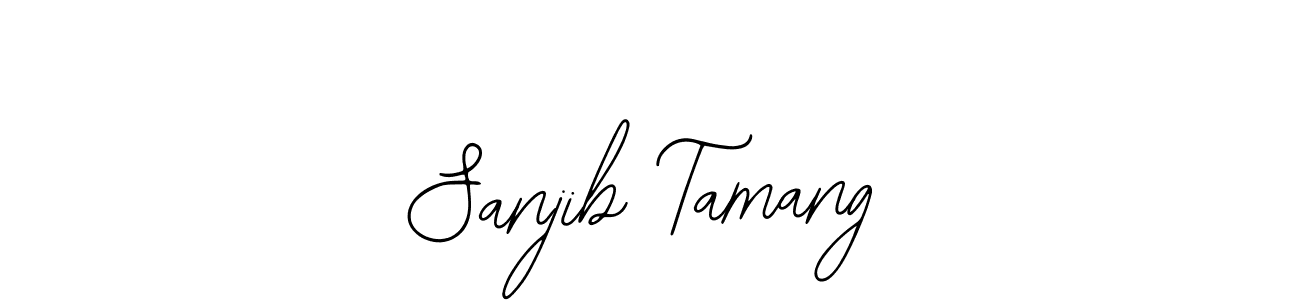 How to make Sanjib Tamang name signature. Use Bearetta-2O07w style for creating short signs online. This is the latest handwritten sign. Sanjib Tamang signature style 12 images and pictures png