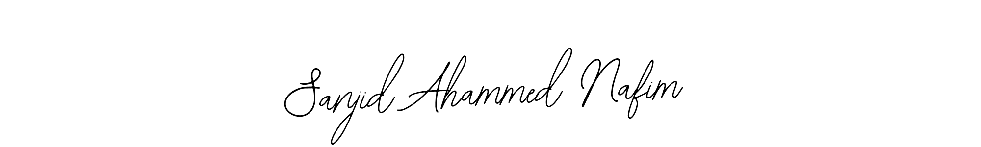 Also You can easily find your signature by using the search form. We will create Sanjid Ahammed Nafim name handwritten signature images for you free of cost using Bearetta-2O07w sign style. Sanjid Ahammed Nafim signature style 12 images and pictures png