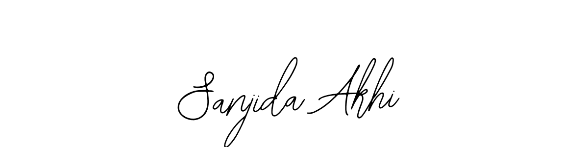 The best way (Bearetta-2O07w) to make a short signature is to pick only two or three words in your name. The name Sanjida Akhi include a total of six letters. For converting this name. Sanjida Akhi signature style 12 images and pictures png