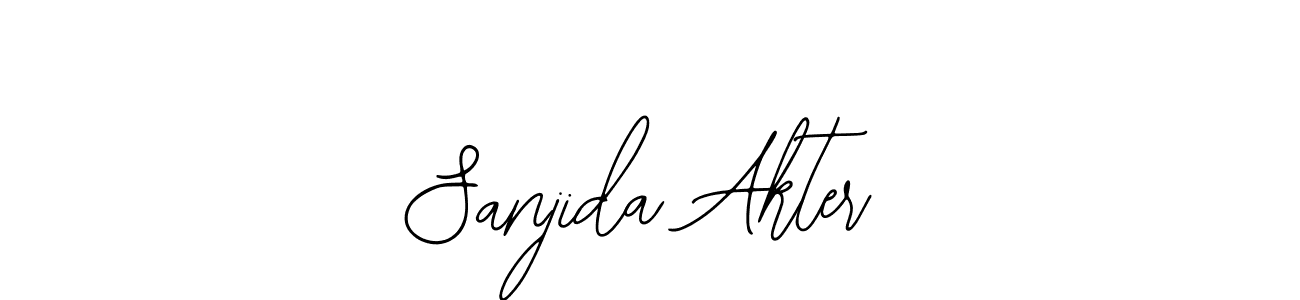 Also You can easily find your signature by using the search form. We will create Sanjida Akter name handwritten signature images for you free of cost using Bearetta-2O07w sign style. Sanjida Akter signature style 12 images and pictures png