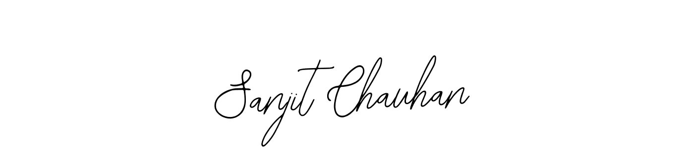 How to make Sanjit Chauhan name signature. Use Bearetta-2O07w style for creating short signs online. This is the latest handwritten sign. Sanjit Chauhan signature style 12 images and pictures png